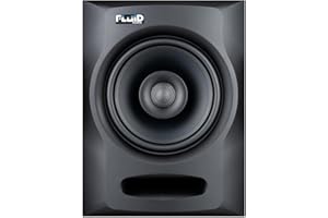 Fluid Audio FX80 Black : 8" Single Point Source Coax Reference Monitor, Bi-Amplified 110w 35Hz - 22kHz (+/-3db)