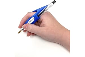 RinG-Pen Ultra Universal Grip Support for Writing, Art Tools, and Daily Living Activities (Medium Blue, Royal Blue)