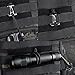DYZD Molle Web Dominators with Elastic String, Durable Tactical Strap Management Tool, Backpack Accessories, Tactical Gear Clip, Multipurpose Fastener (Black, 4PCS)
