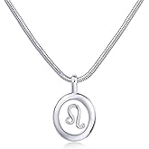 PAVOI 14K Gold Plated Unique Floating Astrology Pendant Necklace for Women - Horoscope Charm Necklace - Dainty Zodiac Gifts