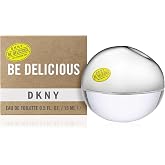 DKNY Be Delicious Eau de Toilette 0.5 Fl Oz | Floral fruity scent with notes of apple, magnolia &amp; sandalwood, compact for travel and on-the-go use.