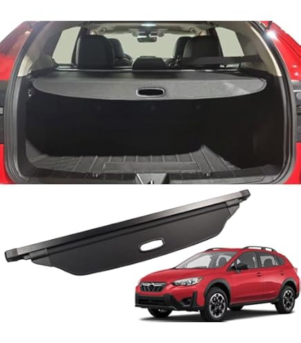 IKON MOTORSPORTS Cargo Cover For 2018-2023 Subaru Crosstrek & 2017-2023 Impreza Hatchback