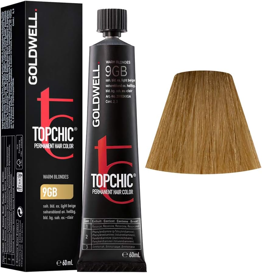 Goldwell Topchic TB Permanent Hair Colour 9Gb Sahara Blonde Extra Light Beige