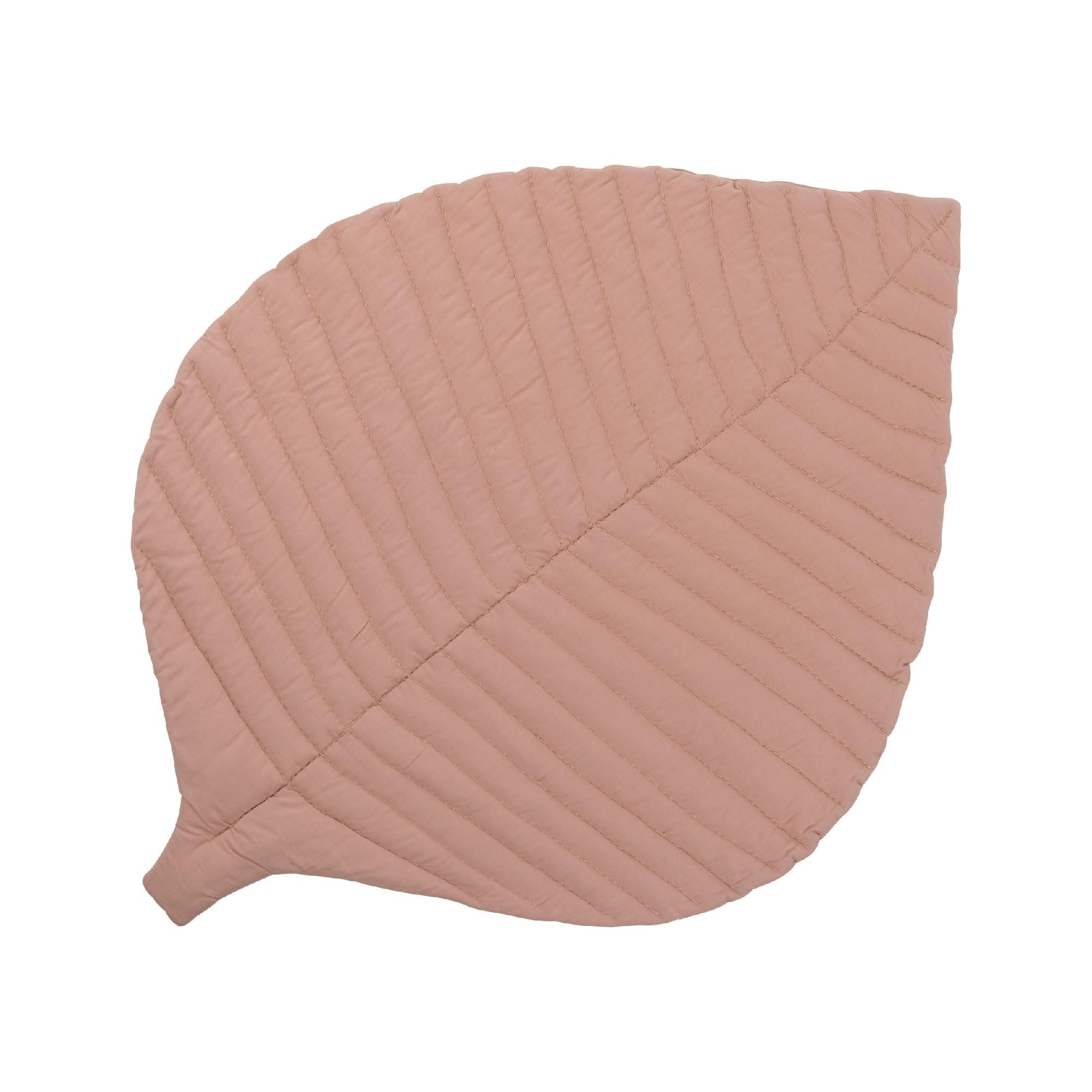 Toddlekind Cotton Leaf Nursery Rug, 45.7" x 34.3", Machine Washable Baby Play Mat for Nursery Decor, Pink