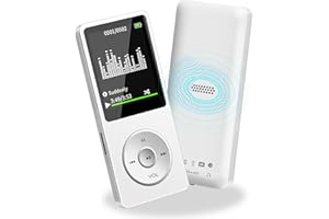 SKYBESS MP3 Player with Bluetooth, 32GB MP3 Music Player with TF Card Slot, Portable Mp3 Players with FM Radio/Video/Shuffle Playback Function with Exterior Speaker, Including Earphones