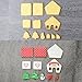 (Set of 8) 3D Gingerbread Mini House Cookie Cutter Sets Plastic Biscuit Baking Molds Bake Chocolate Decoration Kits