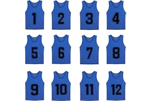 MTTYYD Numbered Scrimmage Training Vest - Soccer, Pinnies - Practice Jersey Pennies for Kids,Youth and Adults