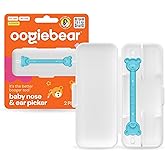 oogiebear - Nose and Ear Gadget. Safe, Easy Nasal Booger and Ear Wax Remover for Newborns, Infants and Toddlers. Dual Earwax 
