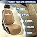 CleanRide™ 100% Waterproof Car Seat Cover, Universal Fit Full Coverage Car Seat Protector, Odor-Resistant Car Accessories - Sand