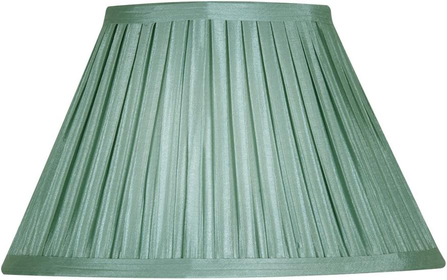 Oaks Lighting 12inch Sage Green Immitation Mushroom Pleated Shade