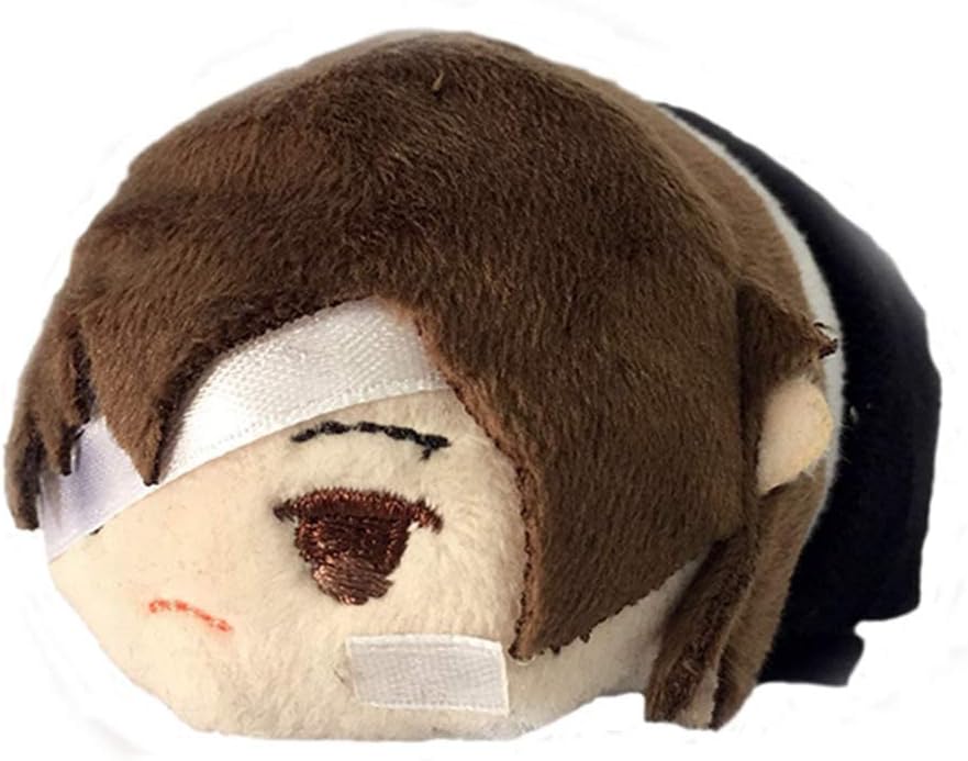 zhongjiany Cute 3.15in Bungo Stray Dogs Dazai Ranpo Plush Doll Toy Keychain Keyring Strap( Style01)