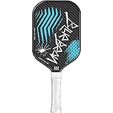 Pickleball Paddles,USAPA,Carbon Fiber Pickleball Paddle with 16MM Polymer Honeycomb Core Provides Lighter Weight&Higher Grit&Spin,Engineered for Professional Players,BlueBean