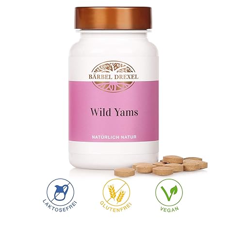 BÄRBEL DREXEL Wild Yams Kapseln (160 Stück) 100% Vegane Herstellung Deutschland Menopause Yams Wurzel