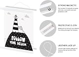 Benjia A3 Magnetic Poster Frame White Wood Hanger Kit 2 Packs 30cm view 4