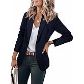 Cicy Bell Womens Casual Blazers Open Front Long Sleeve Work Office Suit Jackets Blazer