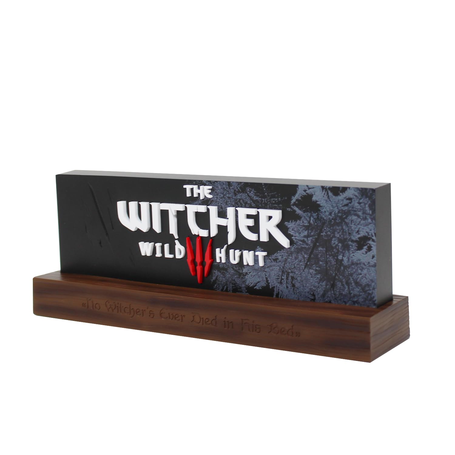 Neamedia The Character Company The Witcher III: Wild Hunt Logo Light, Official License, LED Mood Lamp for Living Room or Office, Compatible with Mobile, XBox, PS5 and PC, Gift Idea