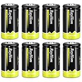 RayHom C Rechargeable Battery 5000mAh Ni-MH High Capacity Battery (8 Pack)