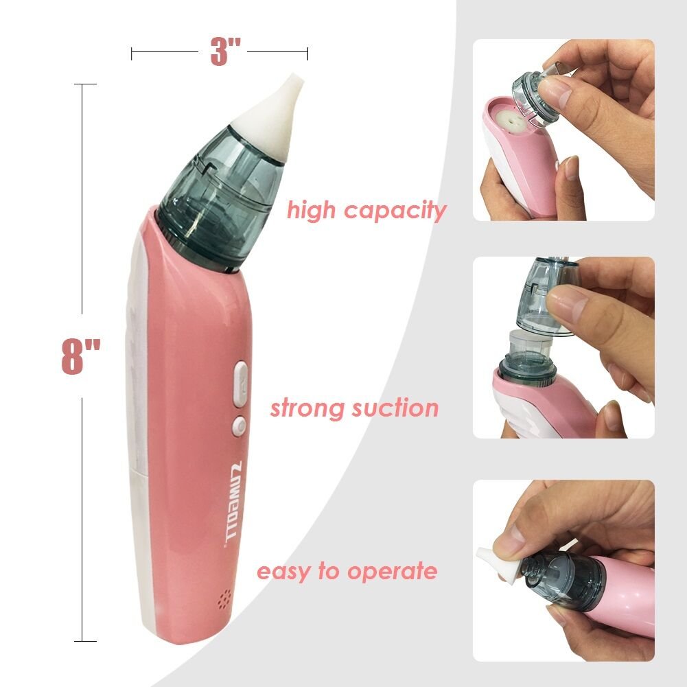 Nasal Aspirator SUMGOTT Nose Cleaner Electric Baby Mucus Remover