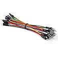 Chanzon 40pcs 10cm Male to Male Header Jumper Wire Dupont Cable Line Connector 40 pin Solderless Multicolored for Arduino Raspberry pi Electronic Breadboard Protoboard PCB Board