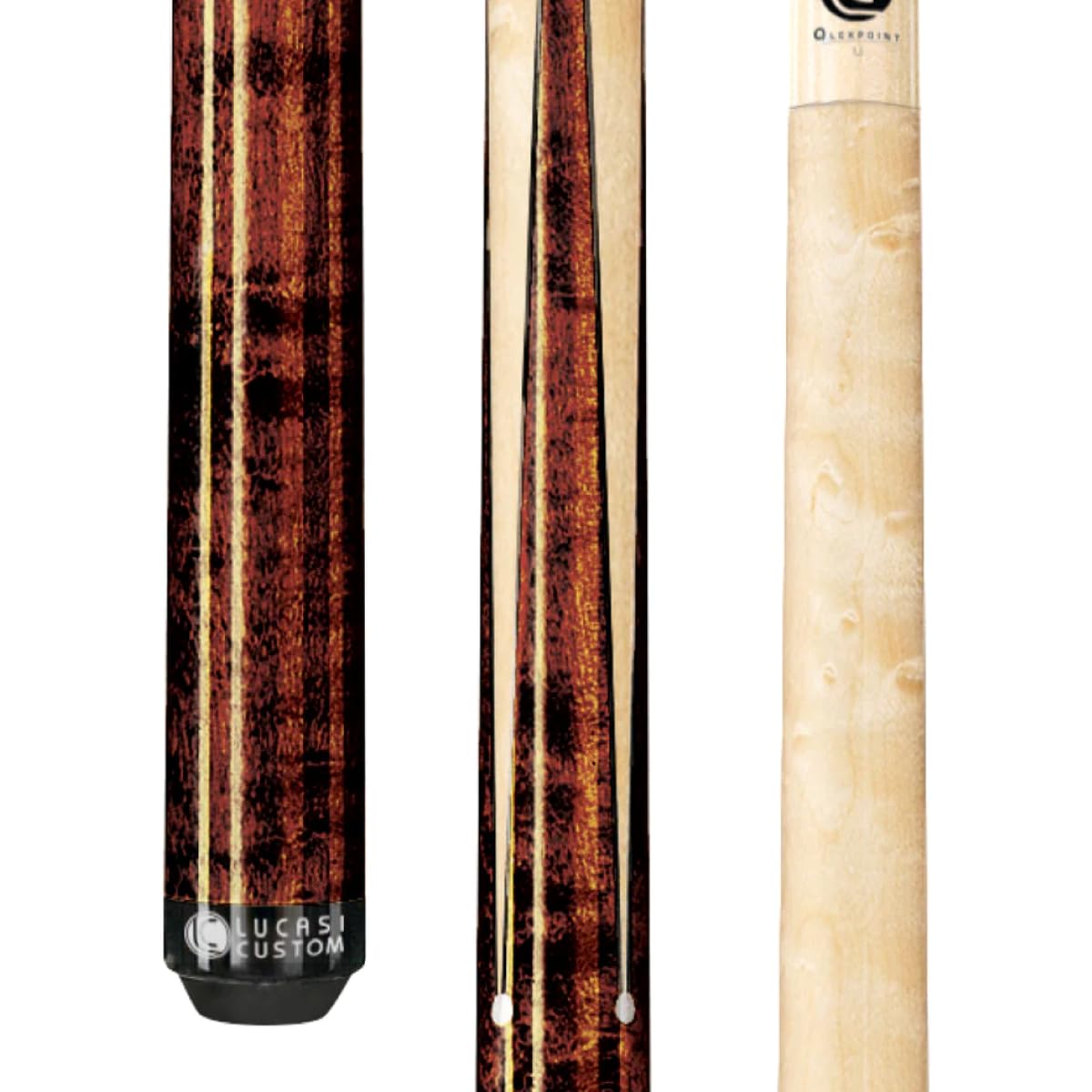 thumbnail interactive-video image 1 of ASKA SP Exotic Wood Sneaky Pete Pool Cue - 58" Maple Billiard Cue With 13mm Tip, 2-Piece Design 1 of 10