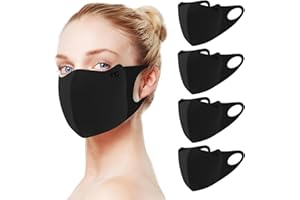 OUTDOOR CAT 4 Pieces Washable Reusable Sun Face Shield For Men Women,Breathable UV Protection Mask For Running Hiking