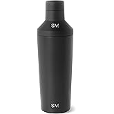 Simple Modern Cocktail Shaker Gift Set with Jigger Lid | Insulated Boston Martini Mixer Stainless Steel Christmas Gifts for Men Women | Compatible with Classic Tumbler Collection | Midnight Black