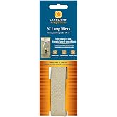 "Lamplight Replacement Cotton Flat Wick - 3/4"", 3pk", white (99963) | consistent fuel draw and an even-burning flame