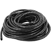 Spiral Cable Wrap - 20 Ft 1/2" Spiral Wire Wrap Cord Covers Bundle Sleeve Hose for Computer Electrical Wire Organizer (1/2 In