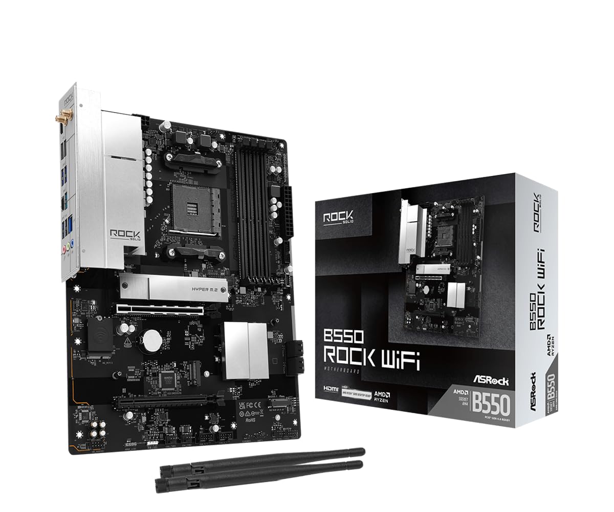 ASRock B550 Rock WiFi ATX Motherboard
