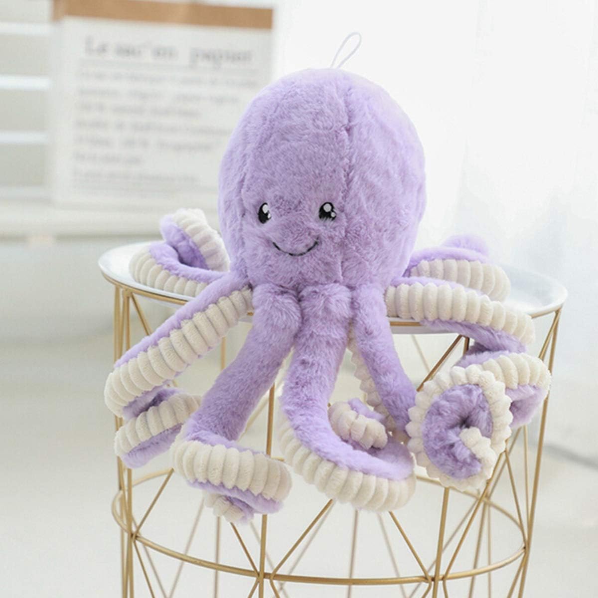 Giant Octopus Plush, Stuffed Animals Realistic Cuddly Soft Plush Toys Ocean Animal Toys Sea Party Favors Birthday Gifts for Kids Children Boys Girls and Home Decor, 15.7 inch