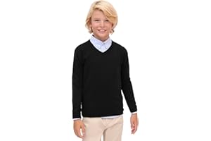Lilax Toddler and Little Boys Sweater, V-Neck Knit Cardigan Sweater