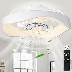 DLLT 20'' Flush Mount Ceiling Fan with Led Light