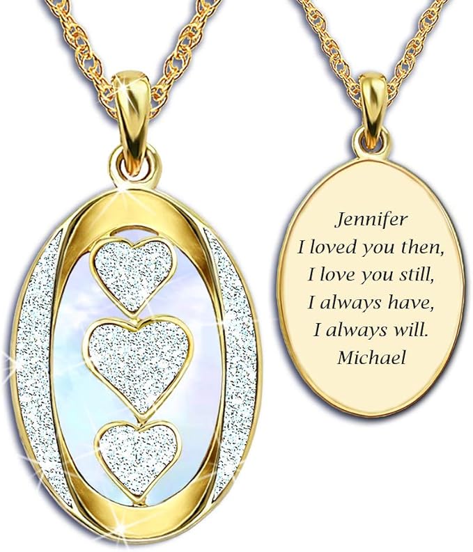 Diamond “I Love You” Personalized Pendant Necklace