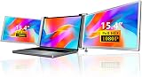 Zunate Triple Portable Monitor 15.4" Full HD 1080P IPS Laptop External Screen view 1