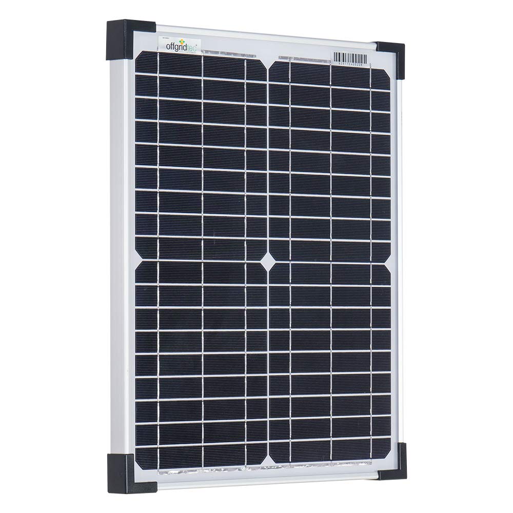 Offgridtec 001560 Mono Solar Panel Cell, 12 V, 20 W