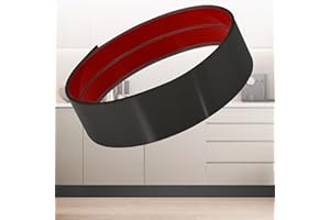 COENGWUI Stainless Steel Kick Plate, Peel and Stick Kickplate Base Cover, Baseboard Molding Trim for Wall, Door, Kitchen Cupboard, Dishwasher Toe - Anti-Scratch Protection (9.8ft x 3.9in, Shiny Black)