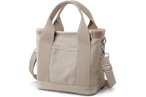 HALEMET Small Tote Bag with Zipper Tote Bag for Women Canvas Crossbody Bag Shoulder Bag Satchel Hobo Bag Messenger Bag 2025