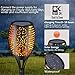 4Pack Solar Tiki Torches with Flickering Flame,Waterproof Solar Torch Light with Flickering Flame,Solar Garden Lights Deck Decorations Outdoor,Solar Lights Outdoor Decorative Garden Patio Deck Yard