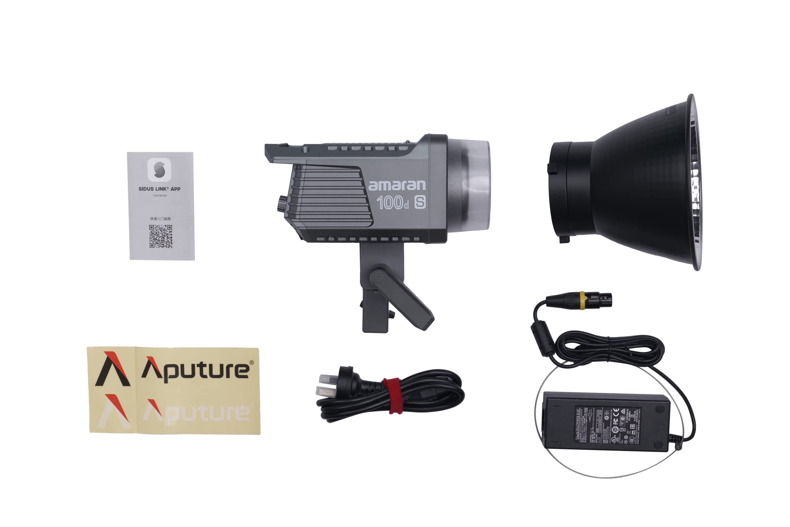 Aputure Amaran 100d S, Amaran 200d S 100W / 200W Daylight Led Video Light, CRI 96+ TLCI 99+ App Control Bowens Mount for Video Photography Live Streaming Studio Filmmaking (Amaran 100D S)