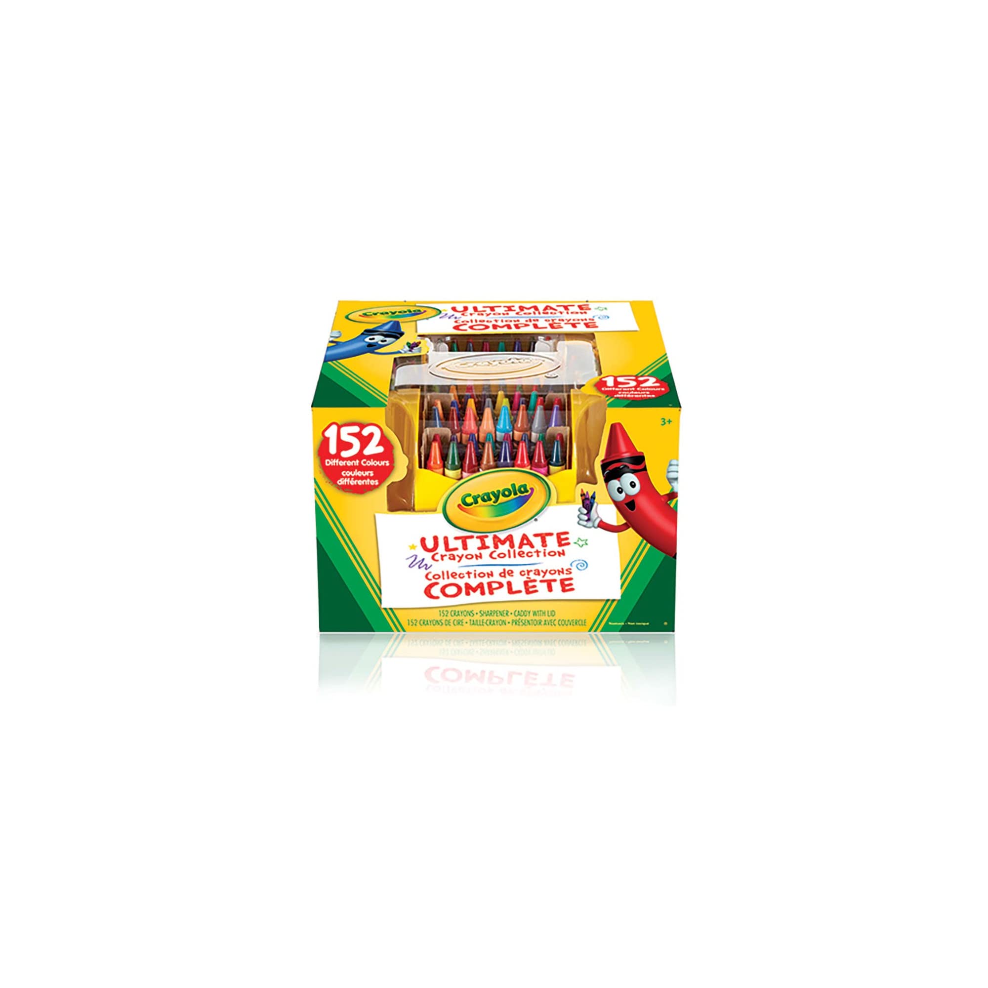 Crayola Ultimate Crayon Caddy with Lid and Sharpener, 152 Crayons (520030)