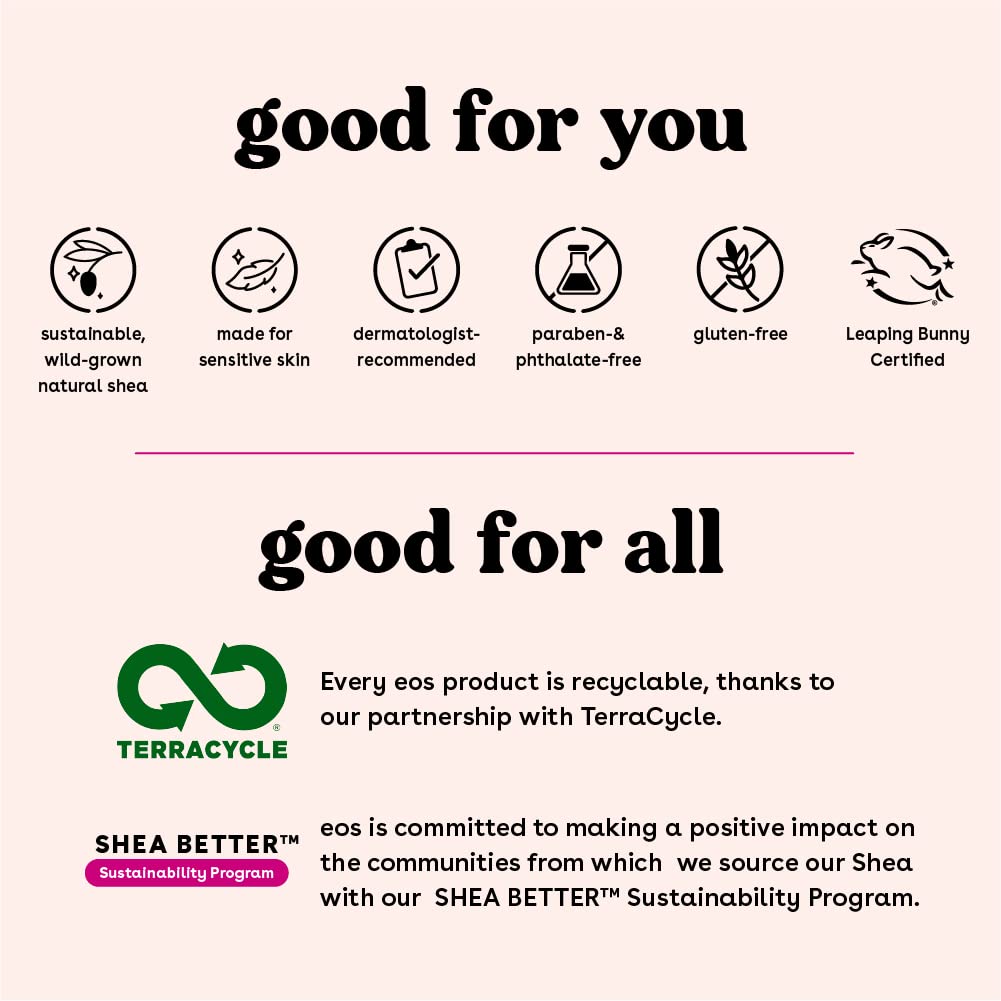 eos Sunset Sips Lip Butter Tube- Wild Cherry Slushie, 24-Hour Moisture, Overnight Lip Mask, Lip Care Products, 0.35 fl oz