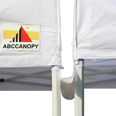 ABCCANOPY 10ft Canopy Rain Gutter for 10' x 10' Pop Up Tent - White