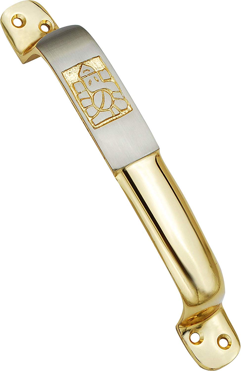 A & Y Traders 6 Inch Heavy Brass Door Handle (2 Pieces), Silver Gold Amazon.in Home Improvement