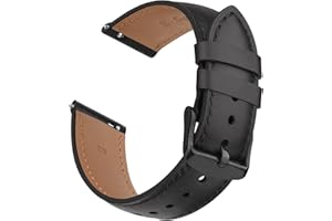 MELIYA 20mm Leather Band for Timex Expedition Scout, Acadia, Digital CAT, Field, Rugged Core Analog Watches - Soft Replacement Strap for Men's 39mm, 40mm, 43mm Models