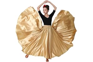 SANCAN Womens Full Ankle Length Retro Long Maxi Tea Skirt for Dance Halloween Costume Party Cosplay Renaissance Festival Faire