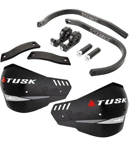 Amazon.com: Tusk D-Flex Pro Adventure Handguards – Black Aluminum