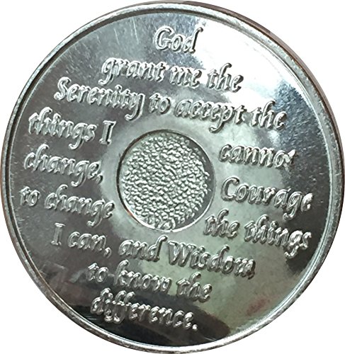 3 Month Purple Silver Plated AA Medallion 90 Day Chip