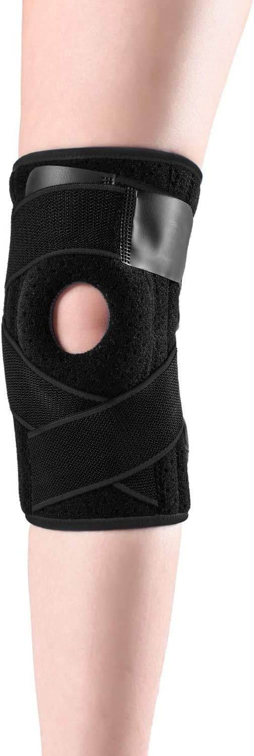 Plus Size - Adjustable Knee Braces (Shipped from USA) with Side Stabilizers & Patella Gel Pads,Knee Support for Knee Joint Recovery or Injury Prevention for Man and Women: Health & Personal Care