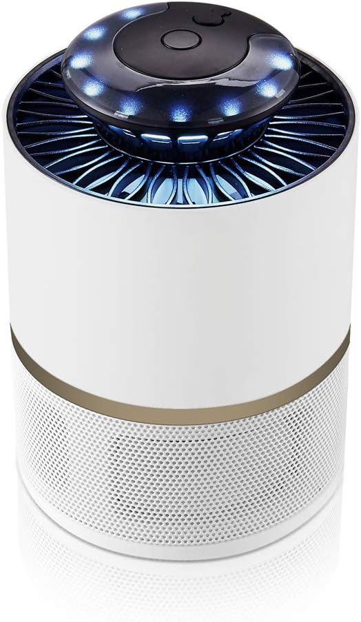 MLAH Mosquito Zapper Lamps Fly Killer LED Home Indoor Kid Room Insect Killer Desk Light No Noise No Radiation,White