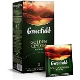 Greenfield Golden Ceylon Black Tea, 25 Tea Bags | Classic Ceylon black tea with a smooth, full-bodied taste and bright aroma for an easy everyday cup.